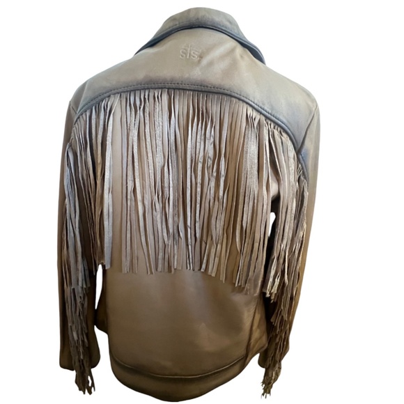 STS Ranch Wear Western Rodeo Leather jacket Fringe 2XL - 1X Plus Size Brown - Picture 4 of 16